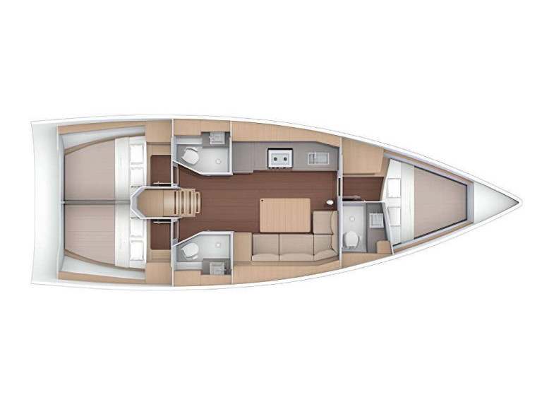 Segelboot mieten in Lefkáda - Dufour Dufour 390 (3 cab. 3 WC)