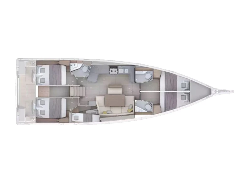 Bénéteau Oceanis 47 - 5 cab. mieten Néa Péramos