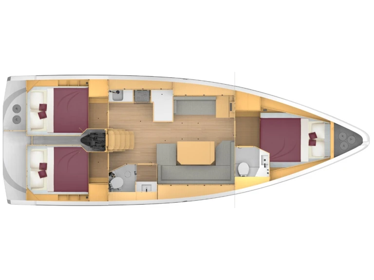 Ein Bavaria Bavaria C42 (3 cab.) mieten in Lefkáda