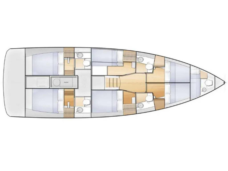 Boot mieten Kos günstig Sun Loft 47 (7 cab.)