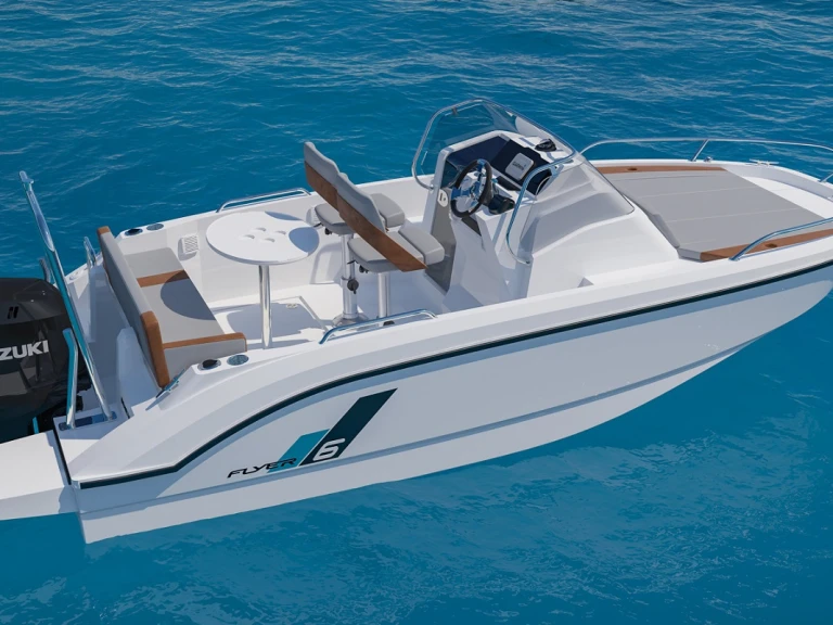 Motorboot mieten in Port Olímpic of Barcelona - Bénéteau Flyer 6.6 SUNdeck