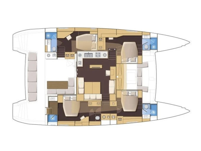 Vermietung Katamaran Lagoon mit Führerschein