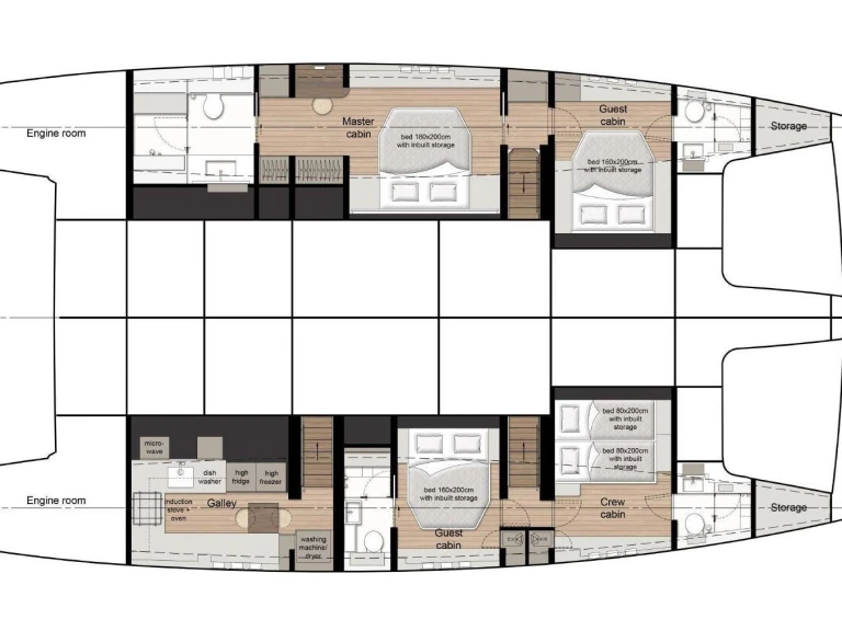 Vermietung Katamaran Sunreef mit Führerschein