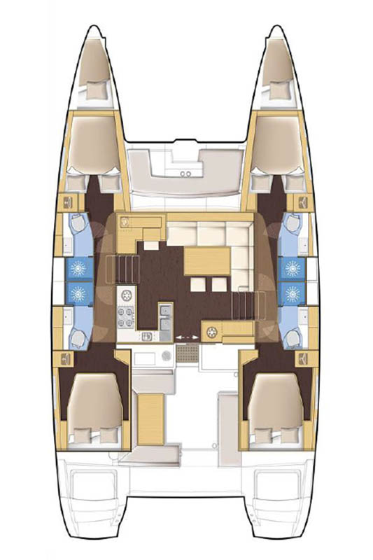 Bootsverleih Lagoon Lagoon 450 F Eden Island Samboat