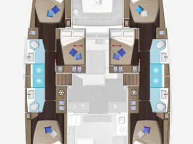 Vermietung Katamaran Lagoon mit Führerschein