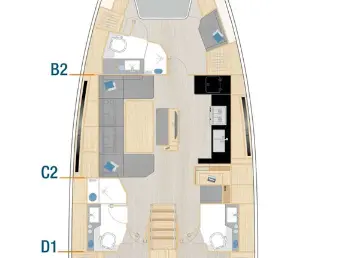 Ein Hanse Hanse 460 mieten in Lefkáda