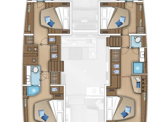 YachtCharter in Gouviá - Lagoon Lagoon 55 auf SamBoat