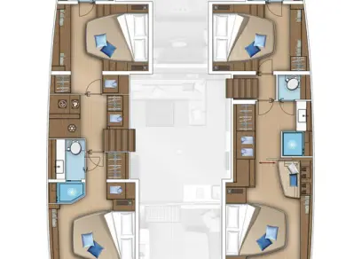 YachtCharter in Gouviá - Lagoon Lagoon 55 auf SamBoat