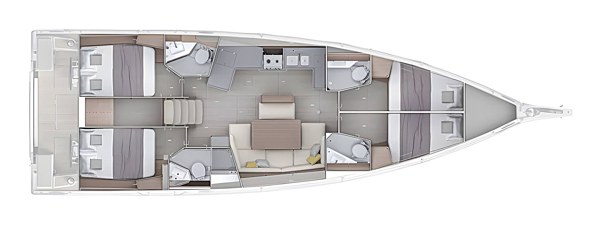 Segelboot mieten in Rogoznica - Bénéteau Oceanis 47 - 4 cab.