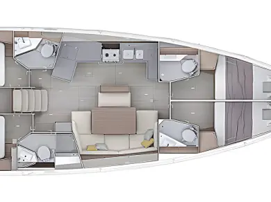 Segelboot mieten in Rogoznica - Bénéteau Oceanis 47 - 4 cab.