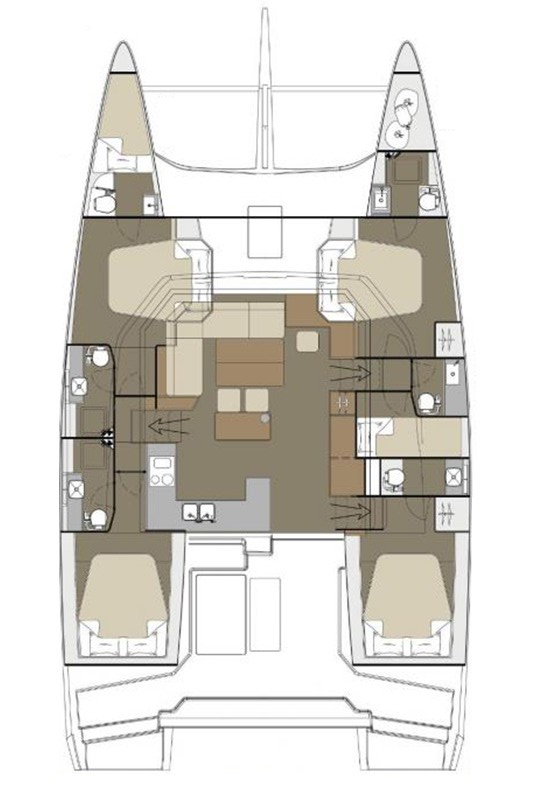 Boot mieten Primošten günstig Dufour Catamarans 48 Sail
