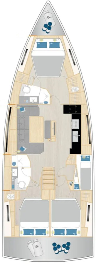 Ein Hanse Hanse 460 mieten in Pomer