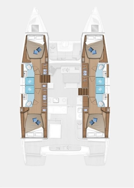 YachtCharter in Trogir - Lagoon Lagoon 46 auf SamBoat