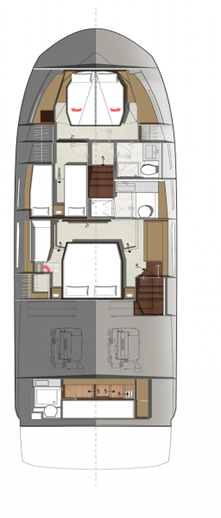 Bootsverleih Jeanneau Prestige 520 Flybridge - 3 + 1 cab. Split Samboat