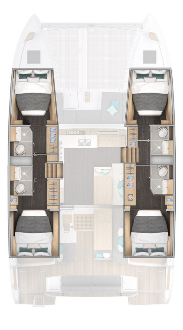 Boot mieten Benítses günstig Lagoon 43