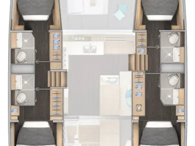Boot mieten Benítses günstig Lagoon 43