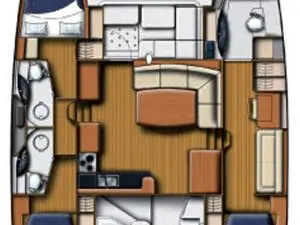 Leopard Catamarans / Robertson & Caine Leopard 45 - 3 + 1 cab. mieten Seget Donji