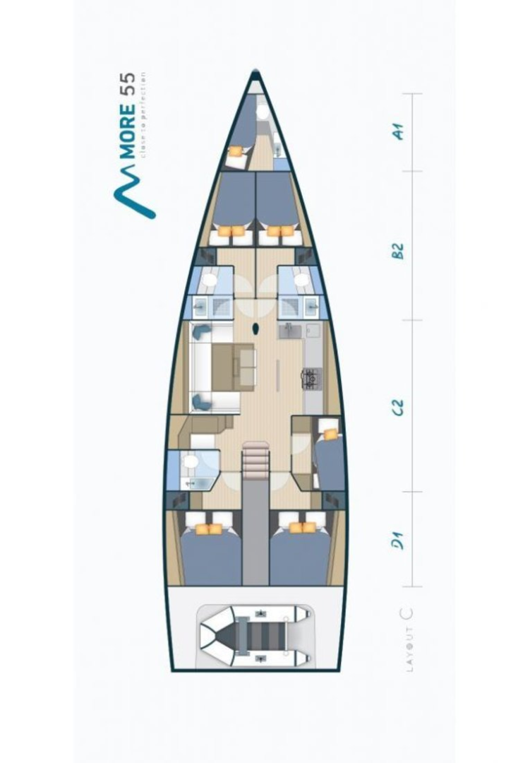 YachtCharter in Kaštela - More Boats More 55 auf SamBoat