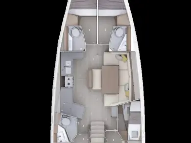 Segelboot mieten in Álimos - Bénéteau Oceanis 47 - 4 cab.
