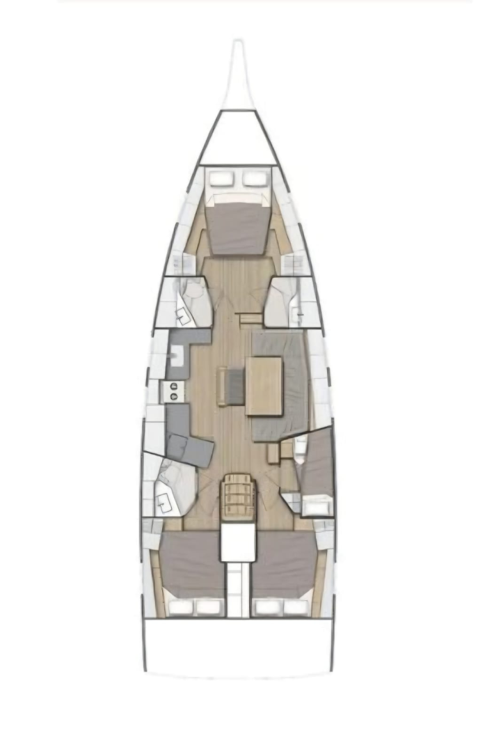 Ein Bénéteau Oceanis 47 - 4 cab. mieten in Seget Donji