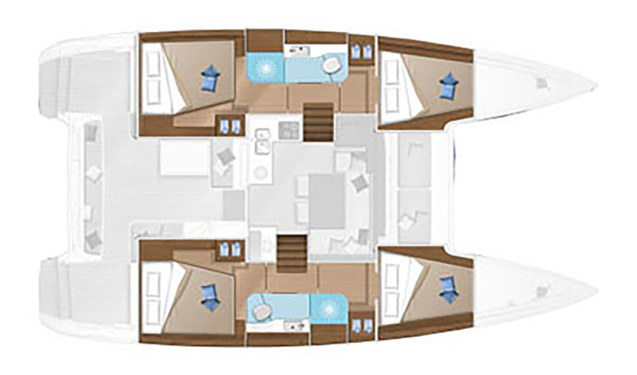 YachtCharter in Bormes-les-Mimosas - Lagoon Lagoon 40 auf SamBoat