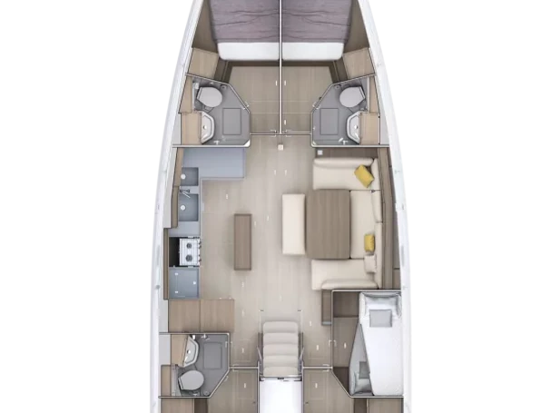 YachtCharter in Kos - Bénéteau Oceanis 52 - 6 cab. auf SamBoat