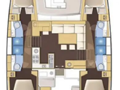 YachtCharter in Marmaris - Lagoon Lagoon 450 F auf SamBoat