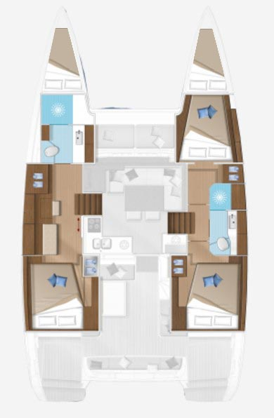 Vermietung Katamaran Lagoon mit Führerschein