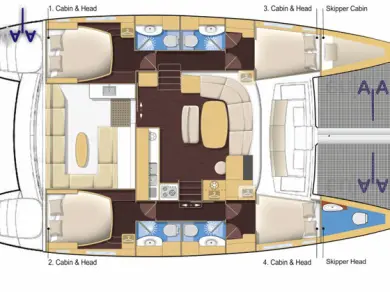 YachtCharter in San Vincenzo - Lagoon Lagoon 440 auf SamBoat