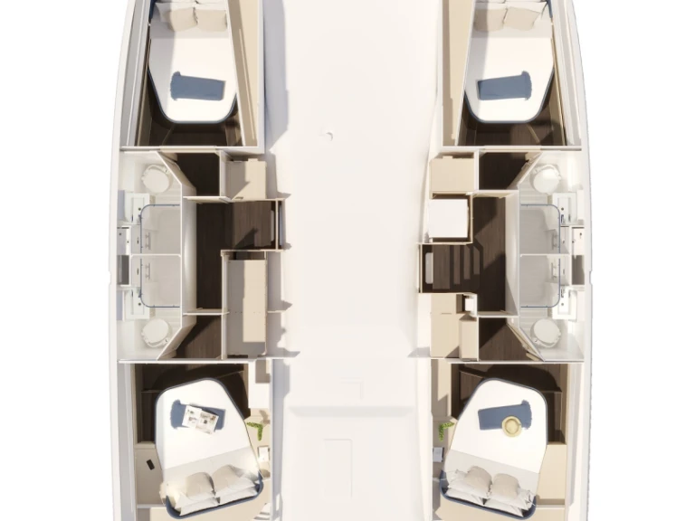 Boot mieten Trogir günstig Fountaine Pajot FP 44 Quatuor - 4 + 2 cab.