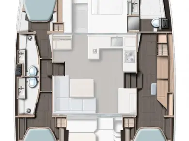 Ein Leopard Catamarans / Robertson & Caine Leopard 42 - 3 cab. mieten in Saint-Raphaël