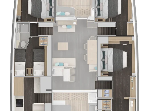 Vermietung Katamaran Lagoon mit Führerschein