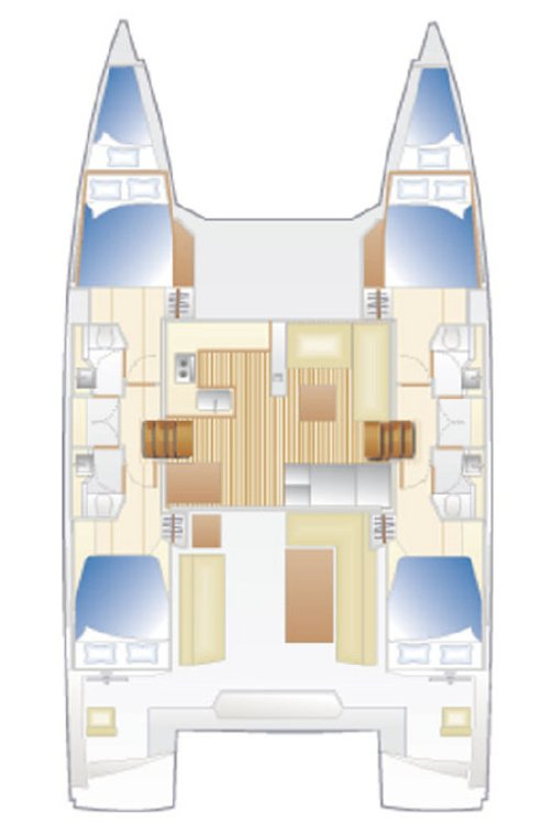 Vermietung Katamaran Nautitech mit Führerschein