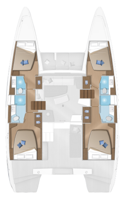 Vermietung Katamaran Lagoon mit Führerschein
