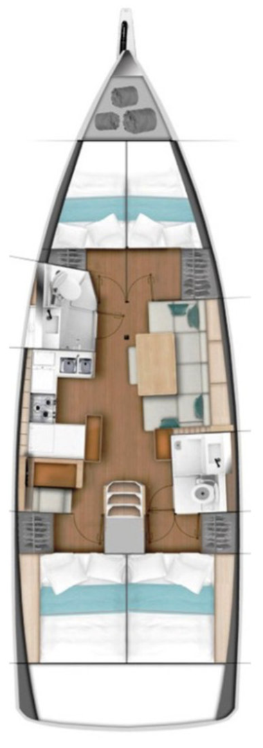 Boot mieten Gouviá günstig Sun Odyssey 440