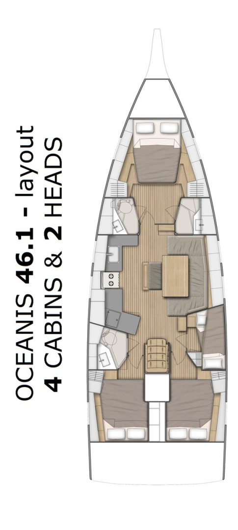 Bootsverleih Bénéteau Oceanis 46.1 Split Samboat