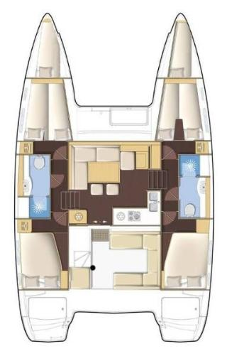YachtCharter in Trogir - Lagoon Lagoon 400 S2 auf SamBoat