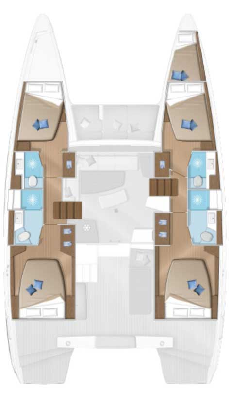 Vermietung Katamaran Lagoon mit Führerschein