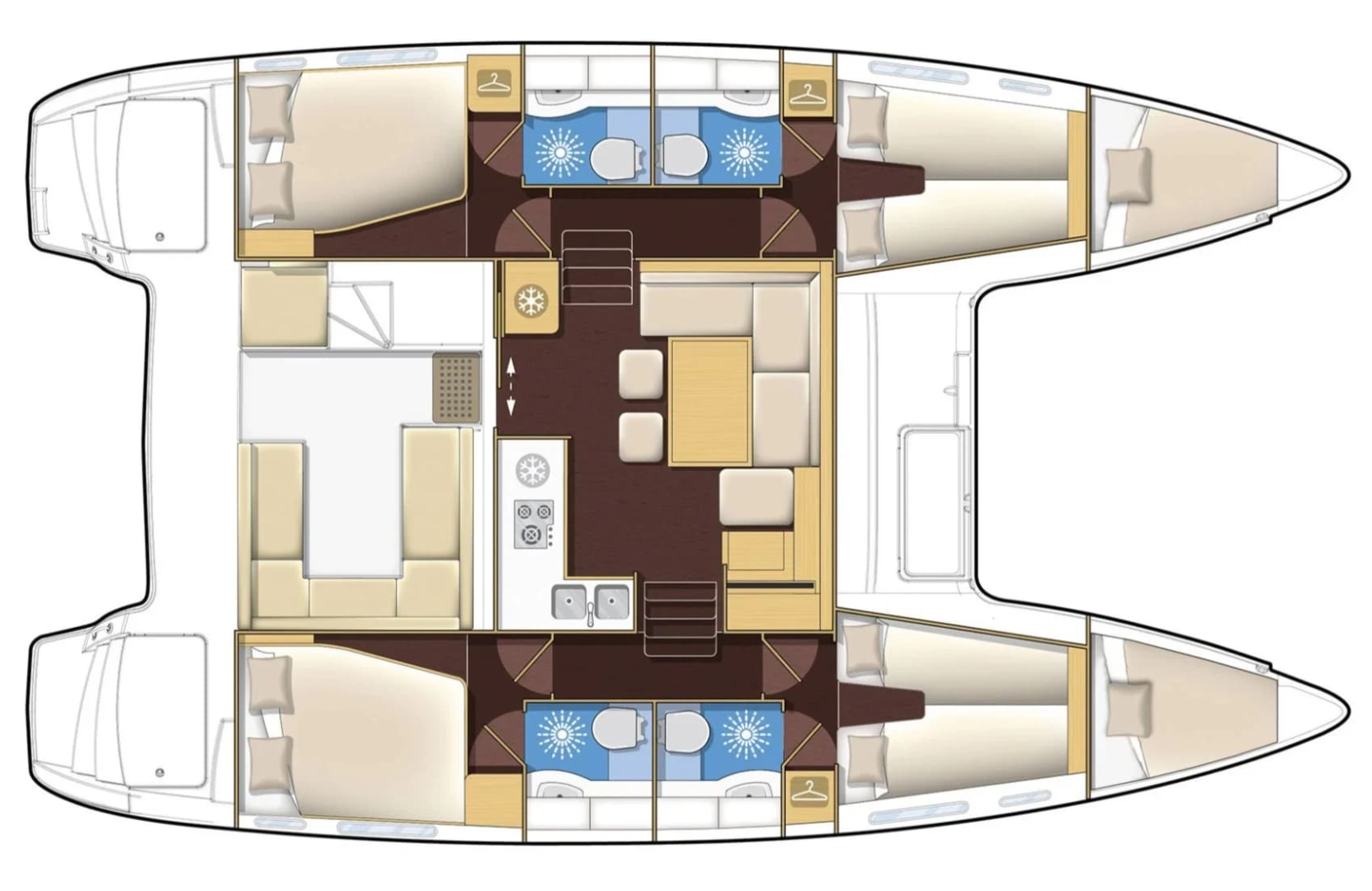 Vermietung Katamaran Lagoon mit Führerschein