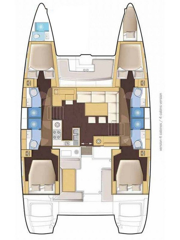 YachtCharter in Kaštela - Lagoon Lagoon 46 auf SamBoat