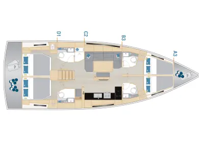 Boot mieten Seget Donji günstig Hanse 460