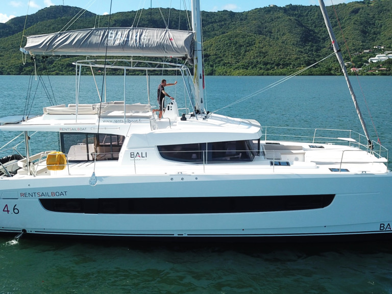 Ein BALI 4.6 5 CABINES NUM 4 BALI 4.6 5 CABINES NUM 4 mieten in Le Marin