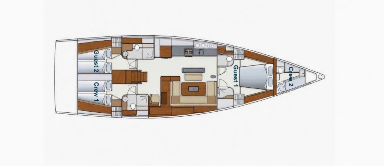 Hanse Hanse 575 mieten Golfo Aranci