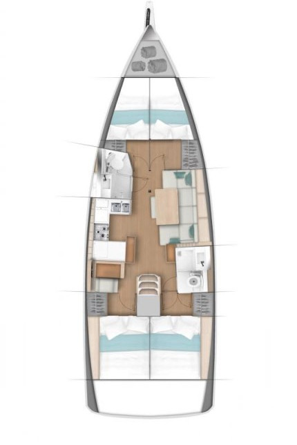 Ein Jeanneau Sun Odyssey 440 mieten in Kaštela