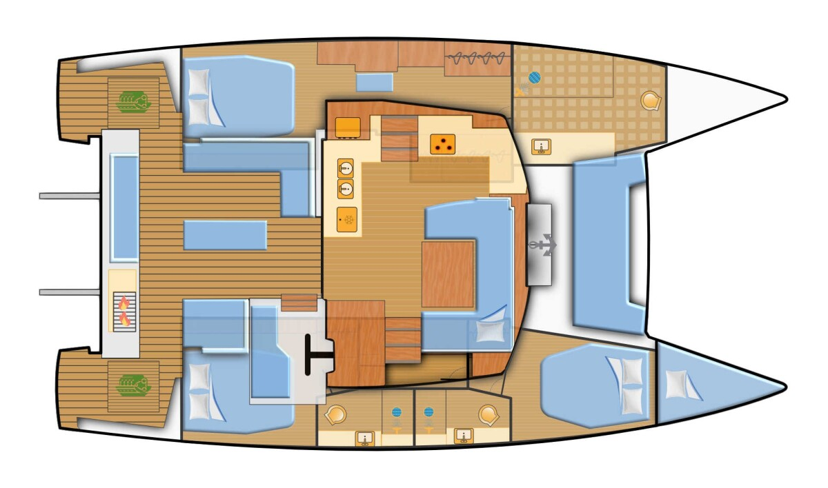 Bootsverleih Fountaine Pajot Elba 45 Naxos (City) Samboat