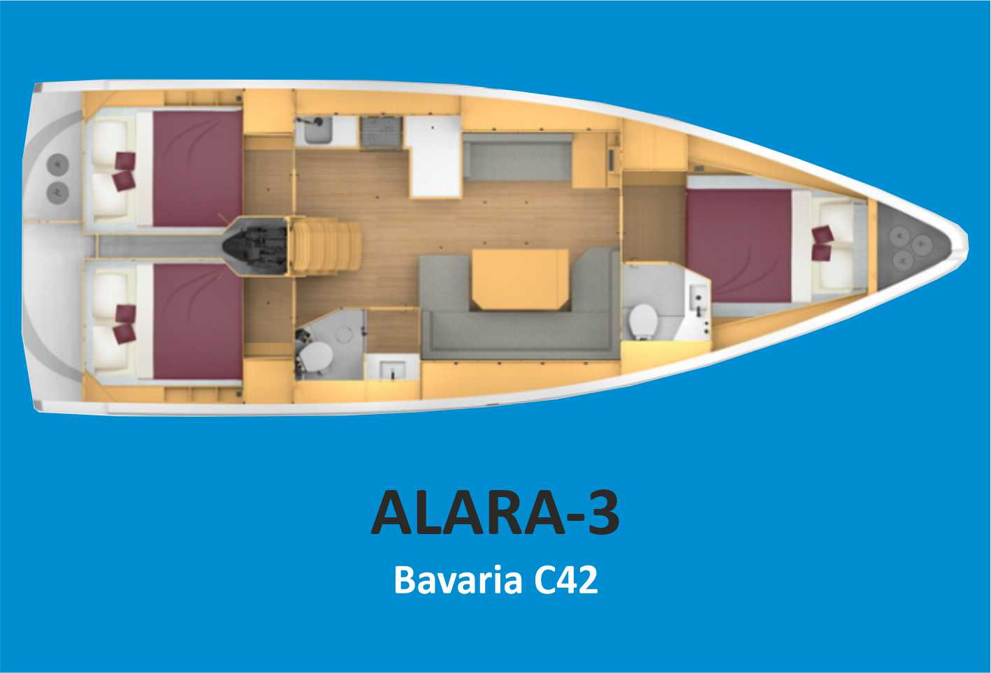 Bootsverleih Bavaria Bavaria C42 Fethiye Samboat