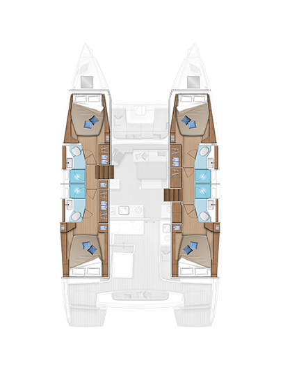 Vermietung Katamaran Lagoon mit Führerschein