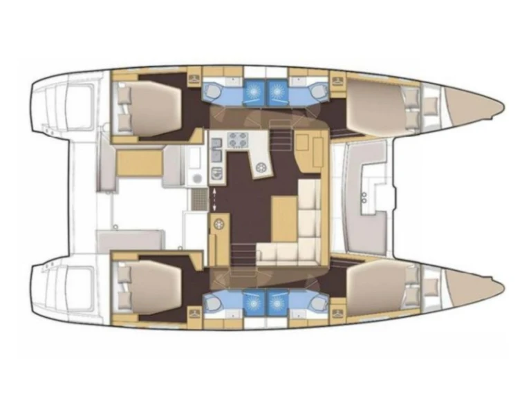 Vermietung Katamaran Lagoon mit Führerschein