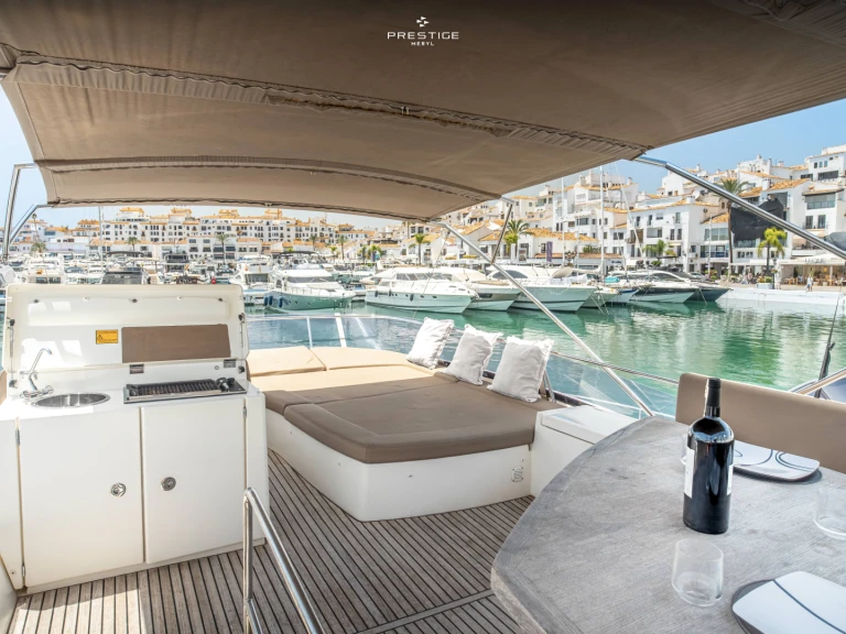 Motorboot mieten in Puerto Deportivo de Lujo en Marbella - Jeanneau Prestige 500 Fly