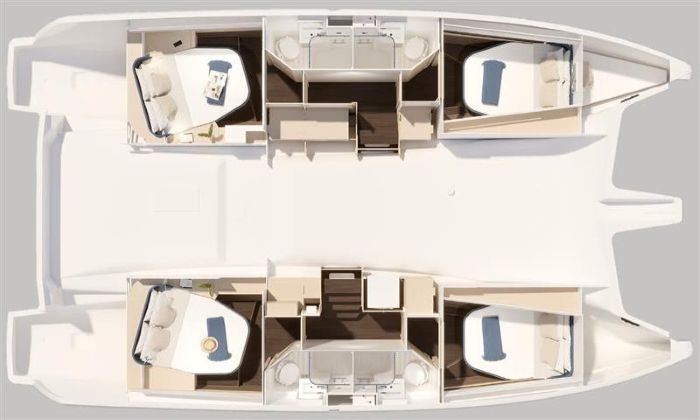 YachtCharter in Álimos - Fountaine Pajot Fountaine Pajot FP 44 Quatuor - 4 + 2 cab. auf SamBoat
